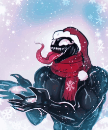 venom santa hat snow flakes winter snowy venom santa hat snow flakes winter snowy
