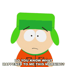 do you know what happened to me this morning kyle broflovski south park cartmanland s5e6