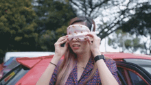 Take Off Sleep Mask Nina Tan GIF - Take Off Sleep Mask Nina Tan Nightowlcinematics GIFs