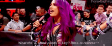 Sasha Banks Legit Boss GIF - Sasha Banks Legit Boss Represent GIFs