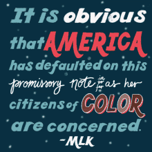 Mlk Quote Martin Luther King Quote GIF - Mlk Quote Martin Luther King Quote It Is Obvious That America GIFs