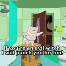 Punch Adventure Time GIF - Punch Adventure Time Witch GIFs
