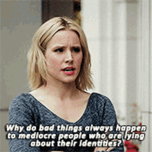 Why Do Bad Things Happen Eleanor Shellstrop GIF - Why Do Bad Things Happen Eleanor Shellstrop The Good Place GIFs