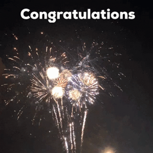 Fireworks Congratulations GIF.