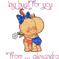 Big Hugs Alexandra Sticker - Big Hugs Alexandra Hug Stickers