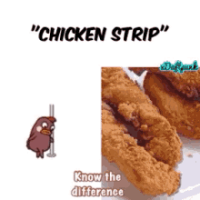 Fried Chicken Chicken Strip GIF - Fried Chicken Chicken Strip Jokes GIFs