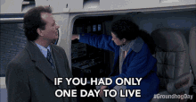 If You Had Only One Day To Live What Would You Do Bill Murray GIF - If You Had Only One Day To Live What Would You Do Bill Murray Phil GIFs