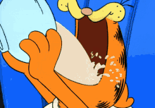 Drinking Milk Garfield GIF - Drinking Milk Garfield Gargle GIFs