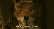 Hello? GIF - Fantastic Mr Fox Are You Listening To Me Listening GIFs