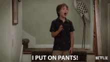 I Put On Pants Finn Carr GIF - I Put On Pants Finn Carr Jack Cooper GIFs