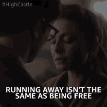 Running Away Is Not The Same As Being Free Running Away GIF - Running Away Is Not The Same As Being Free Running Away Being Free GIFs