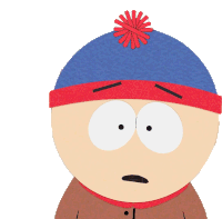 Disappointed Stan Marsh Sticker - Disappointed Stan Marsh South Park Stickers