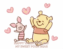 Winnie The Pooh Happy Valentines Day GIF - Winnie The Pooh Happy Valentines Day Sweet Pooh Bear GIFs