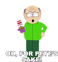 Oh For Petes Sake Herbert Garrison Sticker - Oh For Petes Sake Herbert Garrison South Park Stickers