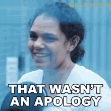 That Wasnt An Apology Ruby Mitchell GIF - That Wasnt An Apology Ruby Mitchell Wentworth GIFs
