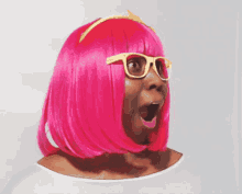 pink hair