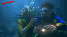 Snorkeling Under The Water GIF - Snorkeling Under The Water Pointing GIFs