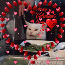Floating Hearts Happy Valentines Day GIF - Floating Hearts Heart Hearts GIFs