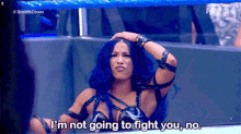 Wwe Sasha Banks GIF - Wwe Sasha Banks Im Not Going To Fight You GIFs