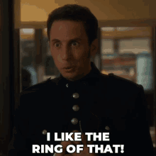 I Like The Ring Of That George Crabtree GIF - I Like The Ring Of That George Crabtree Murdoch Mysteries GIFs