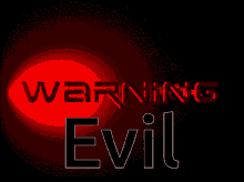 warning evil inside warning evil logo
