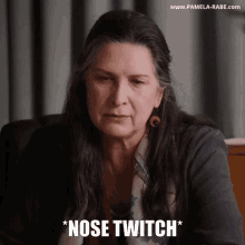 Pamela Rabe Nose Twitch GIF - Pamela Rabe Nose Twitch Joan Ferguson GIFs