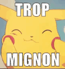 Trop Mignon GIF - Trop Mignon Pikachu Pokemon GIFs