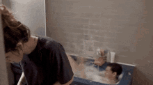 Couple Shower Goal Playing GIF - Couple Shower Goal Playing Relationship GIFs
