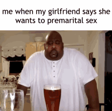 Me When My Girlfriend Says She Wants To Premarital Sex Gagging GIF - Me When My Girlfriend Says She Wants To Premarital Sex Gagging Beer GIFs