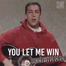You Let Me Win Adam Sandler GIF - You Let Me Win Adam Sandler Saturday Night Live GIFs
