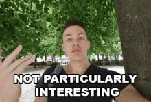 Not Particularly Interesting Damon Dominique GIF - Not Particularly Interesting Damon Dominique Not That Interesting GIFs