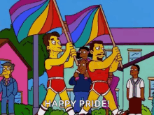 pride month simpsons flag rainbow