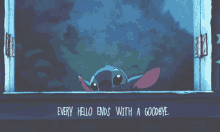 Stitch Bai Every Hello Ends With A Goodbye GIF - Stitch Bai Every Hello Ends With A Goodbye Bye GIFs