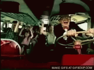 Party Bus GIF - Party Bus Six Flags Party People GIFs