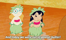 Lilo And Stitch Today GIF - Lilo And Stitch Today Out Of Peanut Butter GIFs