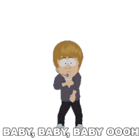 Baby Baby Baby Oooh Justin Bieber Sticker - Baby Baby Baby Oooh Justin Bieber South Park Stickers