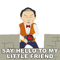 Say Hello To My Little Friend Tuong Lu Kim Sticker - Say Hello To My Little Friend Tuong Lu Kim South Park Stickers