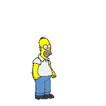 falling downstairs falling over tumble tumbling down homer simpson