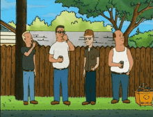 king of the hill drinking fence gang hank hill