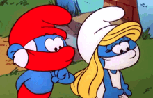 papa smurf smurfette the smurfs wear a mask coronavirus papa smurf smurfette the smurfs wear a mask coronavirus