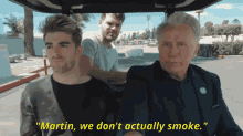 Martin We Dont Actually Smoke GIF - Martin We Dont Actually Smoke Martin Sheen GIFs