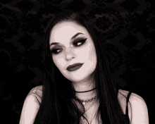 alice lockhart gothic girl goth girl black lips black hair