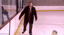 Ice Skating - The Office GIF - The Office Toby Flenderson Michael Scott GIFs