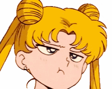 sailor moon grumpy hmph meme anime usagi
