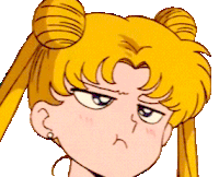 Sailor Moon Grumpy Sticker - Sailor Moon Grumpy Hmph Meme Stickers
