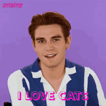 I Love Cats Kj Apa GIF - I Love Cats Kj Apa Seventeen GIFs