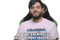 I Like Talking To People Who Inspire Me Andrew Baena Sticker - I Like Talking To People Who Inspire Me Andrew Baena I Like Intelligent People Stickers
