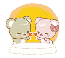 bear cheers wink date night date