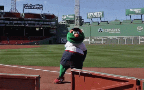 Boston Red Sox Wally The Green Monster GIF - Boston Red Sox Wally The Green Monster Dancing - Discover & Share GIFs