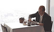 Eating Alone Table For One GIF - Eating Alone Table For One Restaurant GIFs